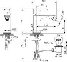 Ideal Standard Connect Air Bateria bidetowa złoto szczotkowane połysk A7030A2