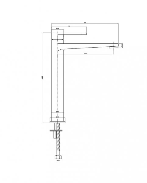 Lavita Bateria umywalkowa wysoka Cetus Chrome 5900378341789
