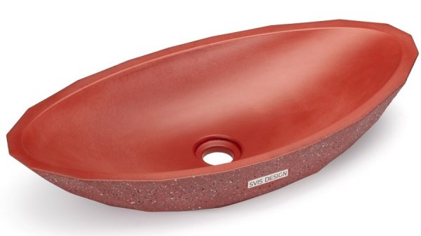S.V.I.S. Design UMYWALKA 60 CM DIAMOND SANDBLASTED - CEGLASTY, BEZ DEKORU, BEZ LAKIERU