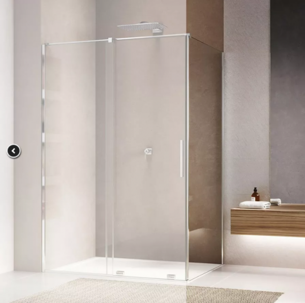 Ronal Sanswiss ścianka boczna na wymiar 60-120x mniej niż 200 cm szkło przezroczyste, profile Srebrny połysk D35F1VSM15007