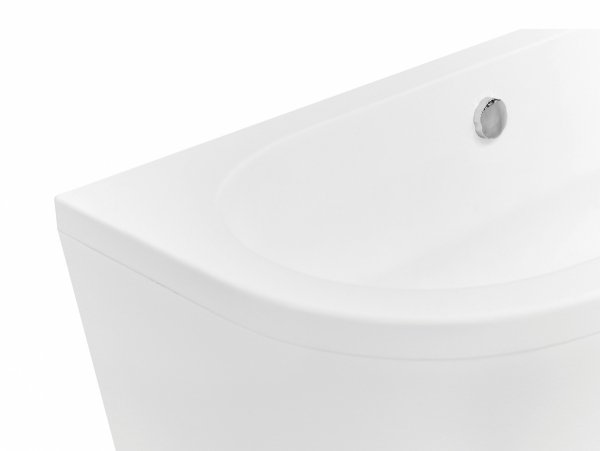 Besco Volya wanna wolnostojąca 140 + syfon klik-klak chrom z przelewem slim WKV140WSS