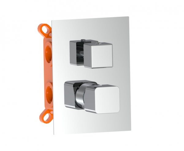 AQG Bateria prysznicowa podtynkowa 2-drożna QB Chrom 01QBE351CR