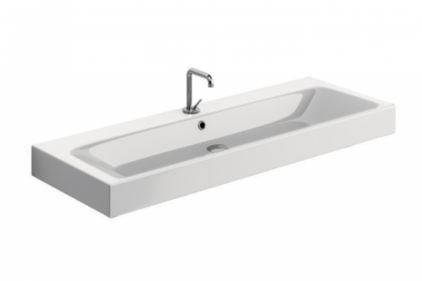 Kerasan 358331 CENTO umywalka 100X45 TUTTA wanna NERO MATT