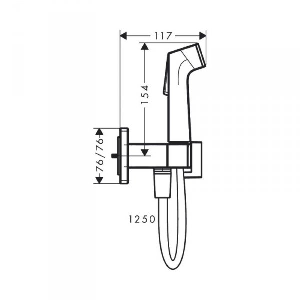 Hansgrohe Bateria Bidette brąz szczotkowany 29233140 