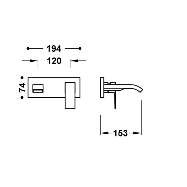 Tres CUADRO ELEMENT NAŚCIENNY DO PODTYNKOWEGO KORPUSU BATERII UMYWALKOWEJ-00630033BM