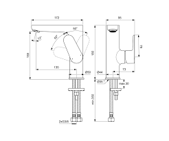 Ideal Standard Cerafine O Bateria umywalkowa bez korka chrom BC555AA