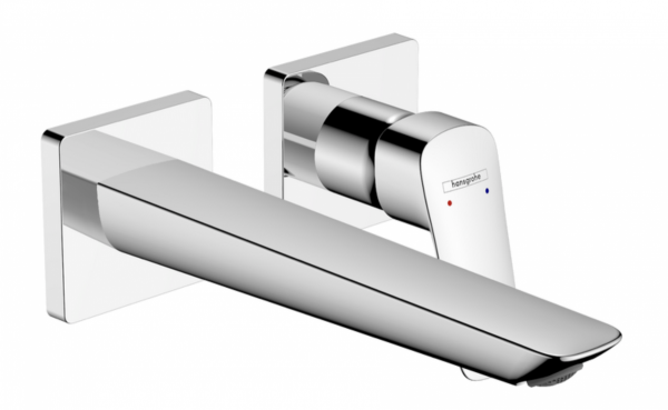 Hansgrohe Logis Jednouchwytowa bateria umywalkowa Fine z wylewką 20,6 cm, ścienna, podtynkowa chrom 71256000