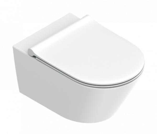 Catalano Colori/Zero 55 zestaw miska WC NewFlush biały mat z deską wolnoopadającą i mocowaniem 1VS55NRBM/0111550021 + 5SCSTPBM + 5KFST000/9056060000