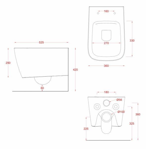 Artceram A16 zestaw promocyjny miska WC Rimless + deska wolnoopadająca slim biały mat  ASV00305;00 + ASA00105;71