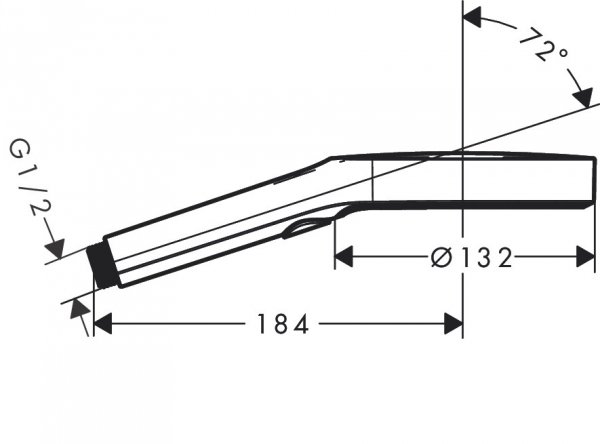 Hansgrohe Rainfinity Słuchawka prysznicowa złoty optyczny polerowany 26865990