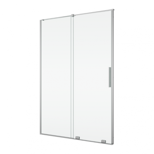 RONAL AMALIA Drzwi przesuwane dwuczęściowe na wymiar 1000-1599 x 2001-2250 mm srebrny połysk D35S2SM35007