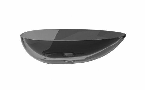 Besco Neya Carbon Grey umywalka nablatowa + maskownica biała UMN60CGW