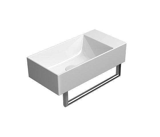 GSI Kube X Umywalka wisząca lub nablatowa 50x25 cm biały połysk 9486011