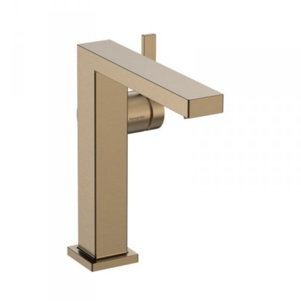 Hansgrohe Tecturis E Jednouchwytowa bateria umywalkowa 150 Fine CoolStart EcoSmart+ bez kompletu odpływowego Brąz Szczotkowany 73041140