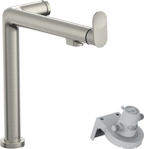 Hansgrohe Aqittura M91 Bateria kuchenna z filtrem stal szlachetna szczotkowana 76804800