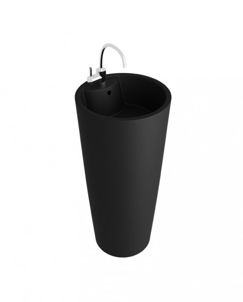 Lavita Umywalka stojąca Uvas Black 40cm 5900378334392