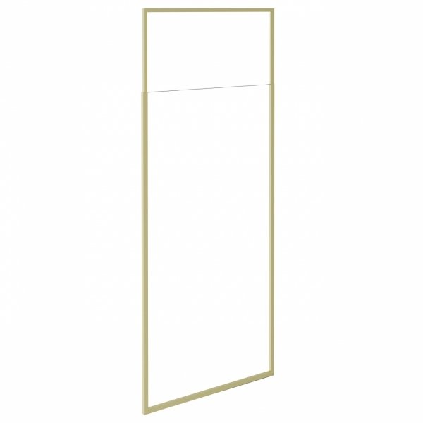 Besco ICON GOLD Kabina walk-in ze wspornikiem sufitowym 110cm Złoty ICG110200C