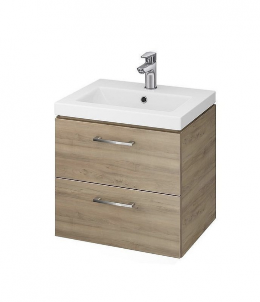 Cersanit LARA COMO Szafka z umywalką 50 cm kolor orzech S801-153-DSM
