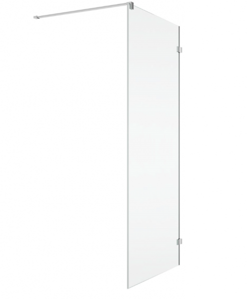 Ronal ścianka boczna 30-120x200 cm, szkło przezroczyste, profile srebrny połysk ANTW1SM15007