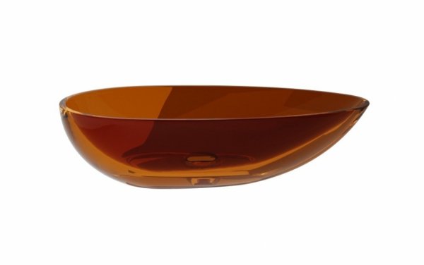 Besco Neya Earth Rust umywalka nablatowa + syfon chrom UMN60ERC