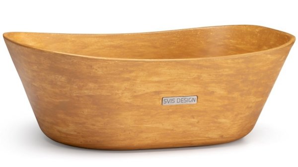 S.V.I.S. Design UMYWALKA 50 CM LIBRA BASIC - PATINA OCHRA, LAKIER MATOWY