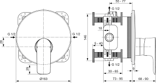 Ideal Standard Connect Air Bateria prysznicowa podtynkowa srebro szczotkowane połysk A7034GN
