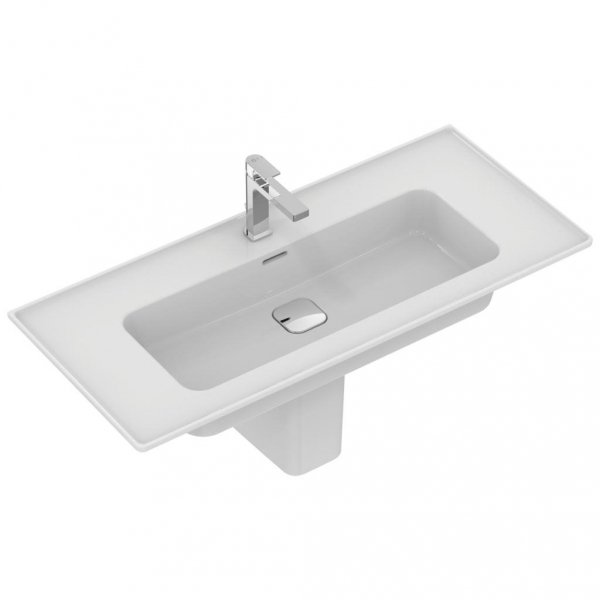 Ideal Standard Strada II Umywalka wisząca lub meblowa 104x46 cm z otworem na baterię, biała T300401