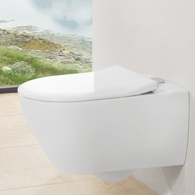 Villeroy&amp;Boch Subway 2.0 5614A101 Miska WC lejowa bez kołnierza wewnętrznego 370 x 560 mm Weiss Alpin  