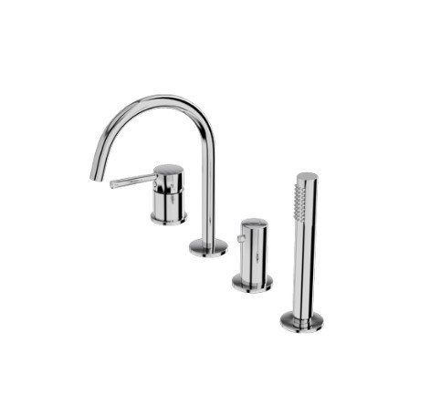 Lavita Bateria wannowa 4- otworowa Orion Chrome 5900378341482