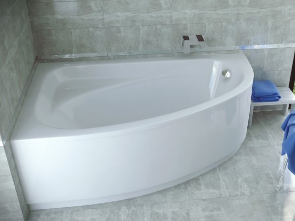 Besco Cornea wanna asymetryczna 140x80cm prawa WAC140NP