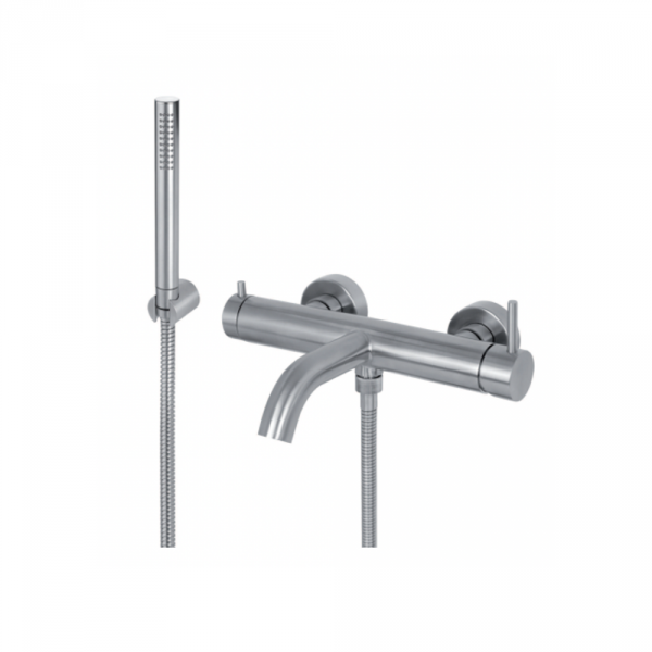 Vema Tiber Steel bateria wannowa kompletna inox V17086