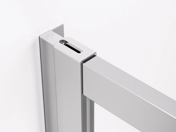 Ronal wejście narożne prawe z drzwiami rozsuwanymi, kabina asymetryczna 75x200 cm, szkło Durlux 200, profile biały TLSD0750422