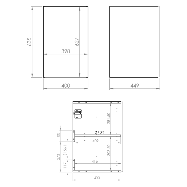 Elita KOMODA LOOK 40 1D BLACK MATT PDW 168114 WYSYŁKA 