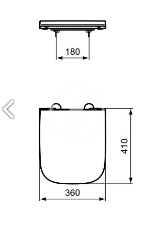 Ideal Standard I.LIfe T473701 deska wolnoopadająca do miski 48c T473701 