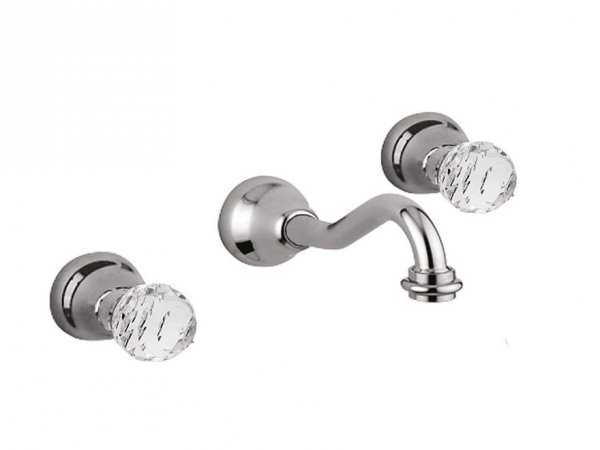 Giulini Giovanni Odessa bateria umywalkowa podtynkowa bronzo - uchwyty przezroczyste Swarovski 3923/S/BR