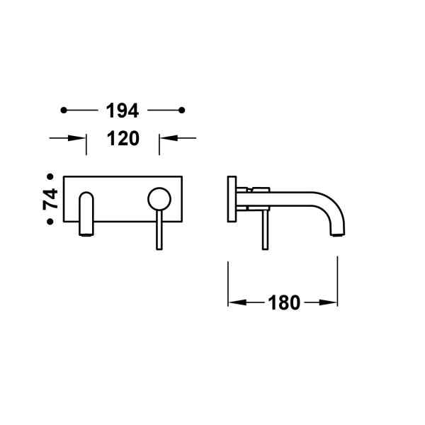 Tres STUDY ELEMENT NAŚCIENNY DO PODTYNKOWEGO KORPUSU BATERII UMYWALKOWEJ 26230031OR