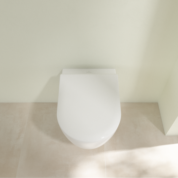 Villeroy &amp; Boch Avento Combi-Pack miska WC wisząca CeramicPlus z deską wolnoopadającą Weiss Alpin 5656RSR1 