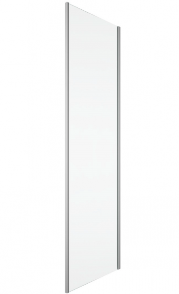 Ronal ścianka boczna 90° 120x200 cm, szkło przezroczyste, profile Srebrny połysk D22F11205007
