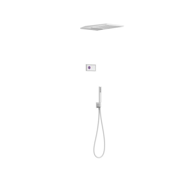 Tres SHOWER TECHNOLOGY ZESTAW ELEKTRONICZNEJ BATERII TERMOSTATYCZNEJ PODTYNKOWEJ 3-DROŻNEJ SHOWER TECHNOLOGY BLUE EDITION PRYSZNICOWE-09286308BM