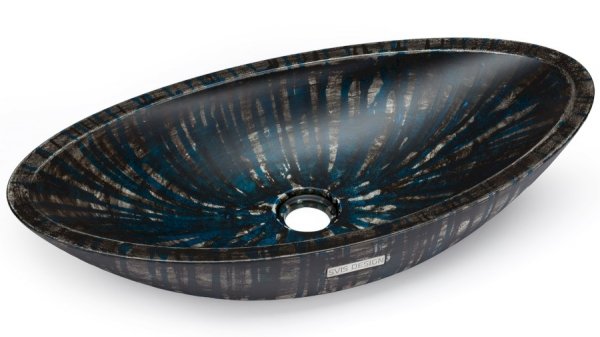  S.V.I.S. DesignUMYWALKA 60 CM ORION BASIC - BLACKSMITH, CZARNO-NIEBIESKI, LAKIER MATOWY