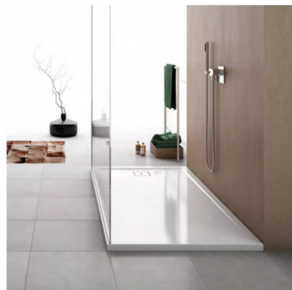 Ronal Sanswiss Livada brodzik prostokątny 100x80 cm konglomeratowy biały W20AS08010004