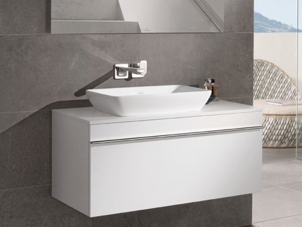 Villeroy &amp; Boch Venticello Umywalka nablatowa 55x36 cm z powłoką CeramicPlus, biała Weiss Alpin 411355R1