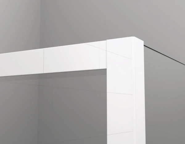 Ronal ścianka boczna 80x200 cm, szkło Durlux 200, profile biały TOPF20800422