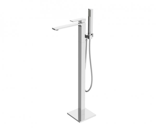 AQG Bateria wannowa podłogowa Bold, Chrom 01BOL602CR
