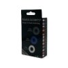 Ring-Donut Cockring 3 Pack-3 colors blue/clear/black