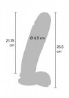 Dildo 10 inch with Balls Light skin tone