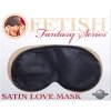 Satin Love Mask Black