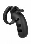 Model 21 - Chastity - 4.5 - Silicone Cock Cage - Black