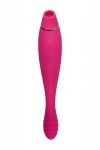 JOS Danvi vibrator with vacuum wave stimulation, silicone, pink, 21.5 cm