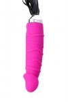 xBlack & Red, Vibrator, 6 vibration modes, silicone, pink, 16 cm, O 3.5 cm